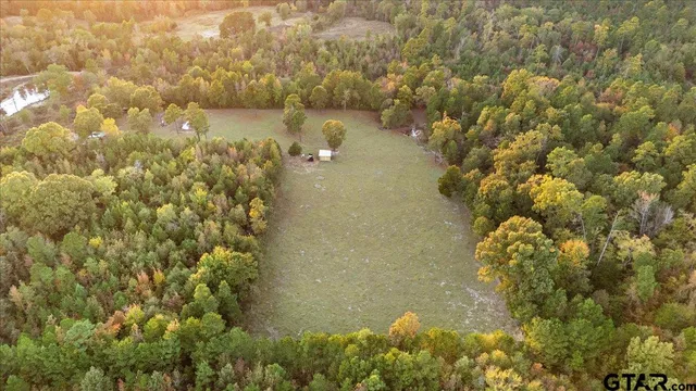 a view of a lake with a city