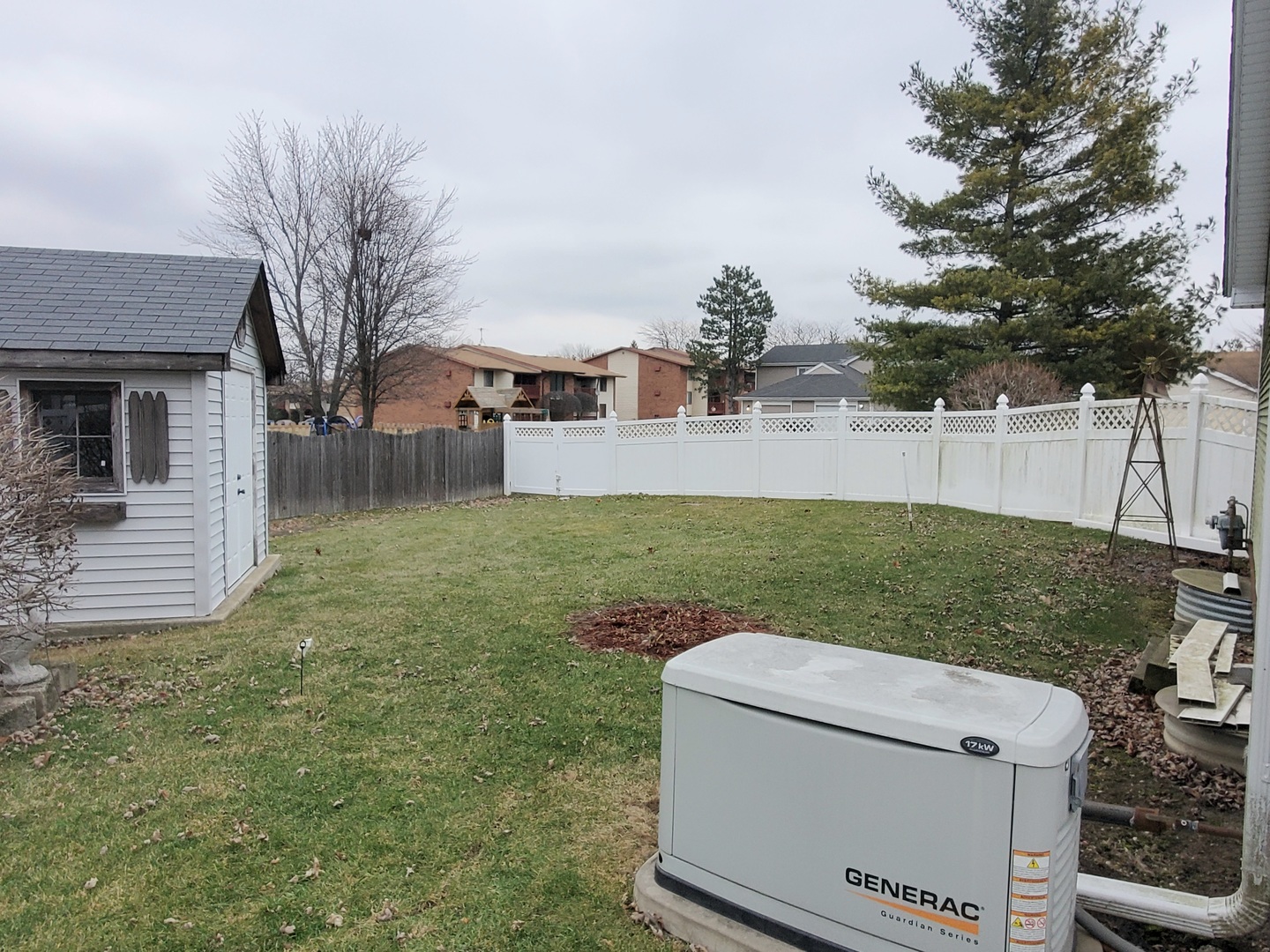 19212 Weber Road Mokena, IL 60448 - Photo 23 of 24 a view of a backyard with a small cabin