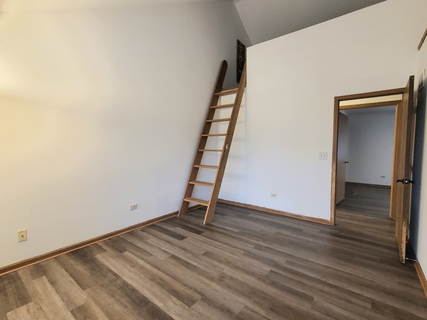 19212 Weber Road Mokena, IL 60448 - Photo 10 of 24 a view of an empty room with wooden floor and entryway