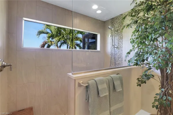 a close up of a shower curtain