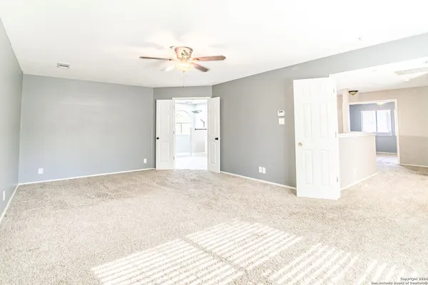 a view of a room with a sink