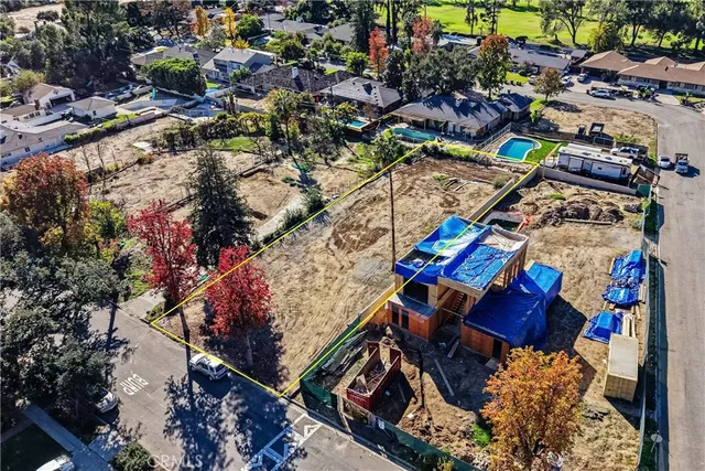 an aerial view of multiple house