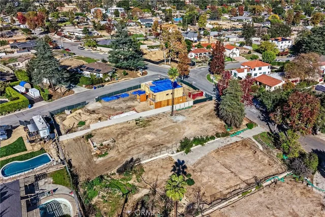 an aerial view of a city
