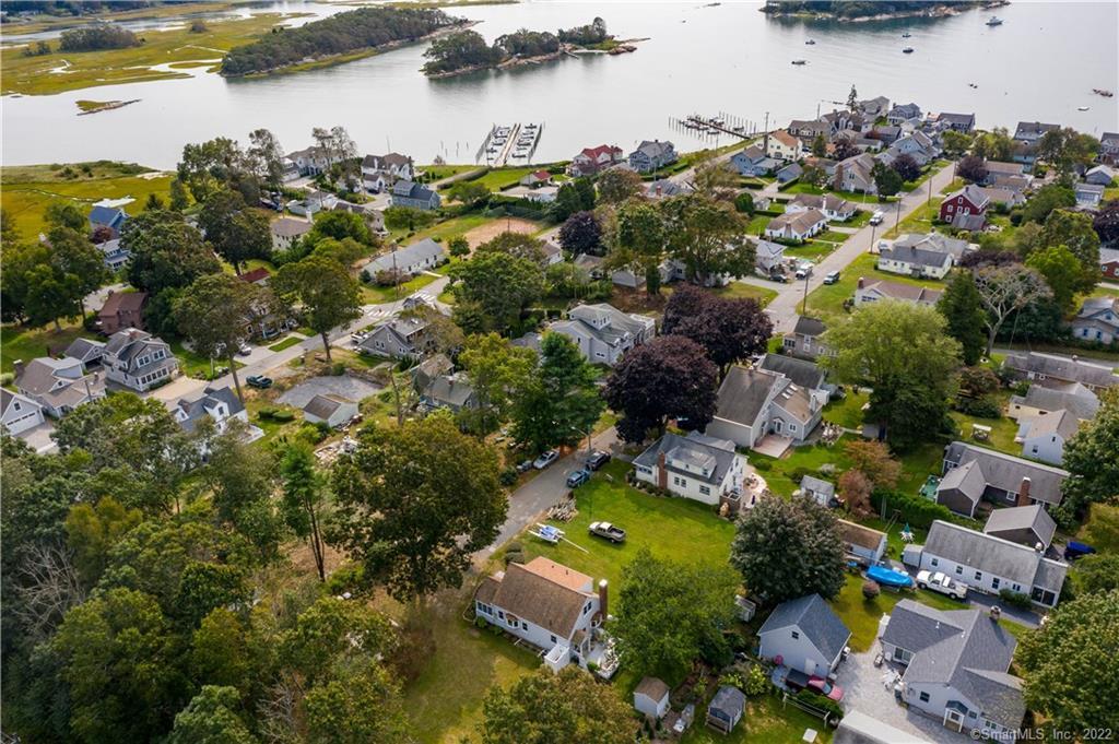 42 Lee Road East Lyme, CT 06357 - Photo 1 of 1 Property is at bottom center, white cape with brown roof