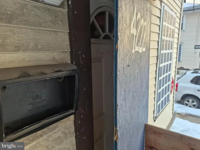 a close view of storage and utility room