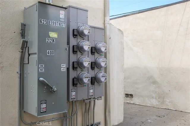 a view of a car garage