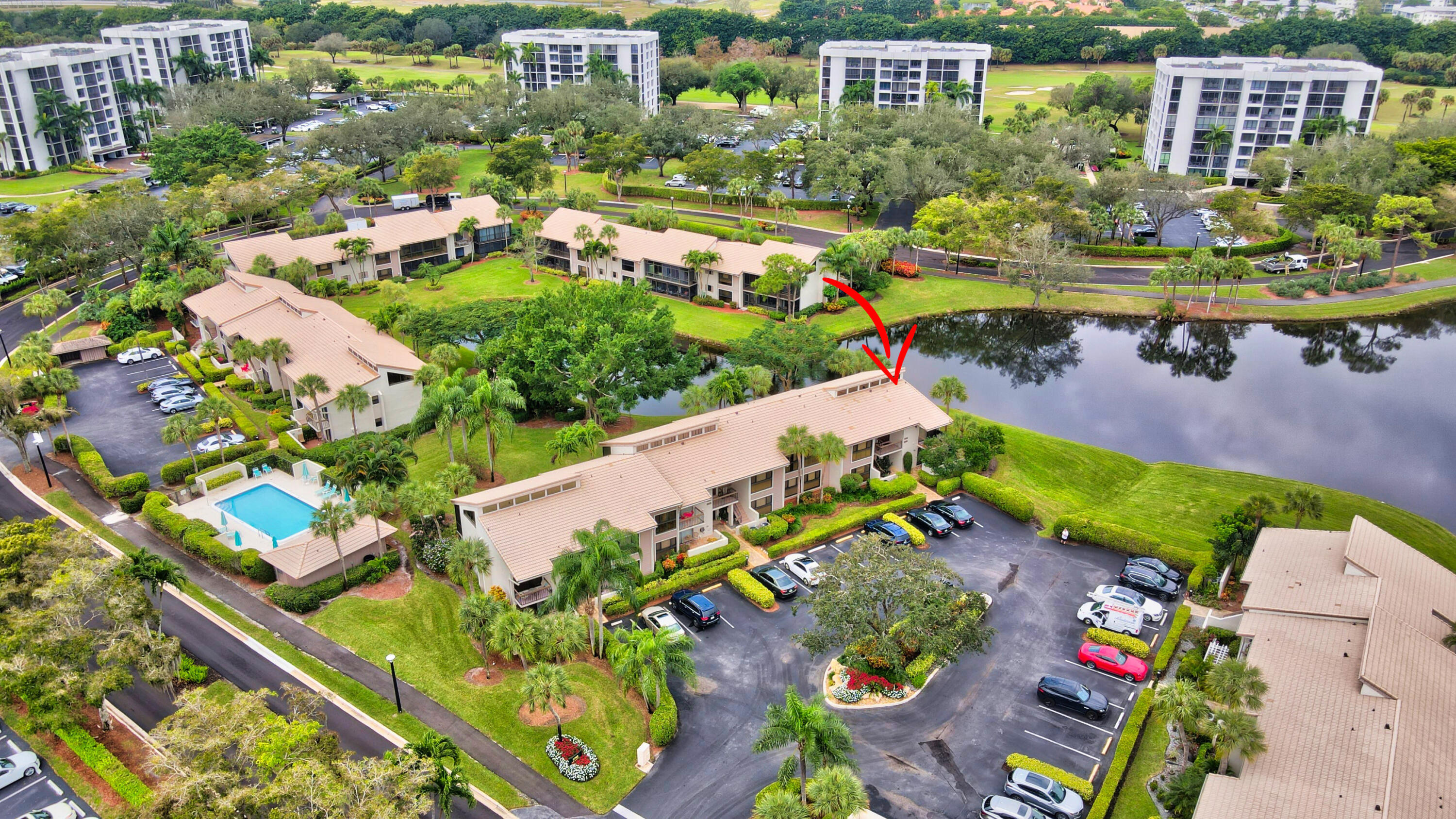 7759 Lakeside Boulevard, Unit 806 Boca Raton, FL 33434 - Photo 39 of 95 Aerial view
