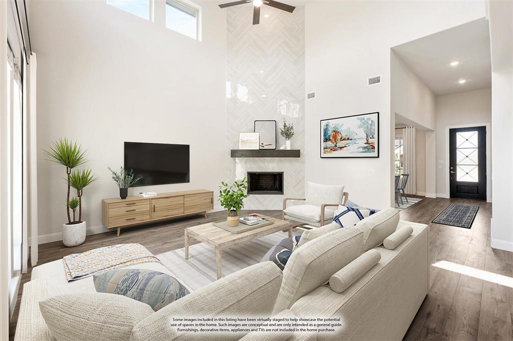 4410 Biscayne Drive Midlothian, TX 76065 - Photo 11 of 40 a living room with furniture and a flat screen tv