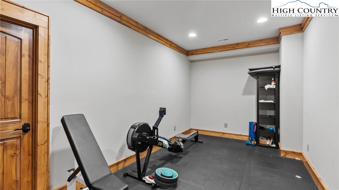 137 Burningbush Trail Boone, NC 28607 - Photo 38 of 50 a view of a room with gym equipment