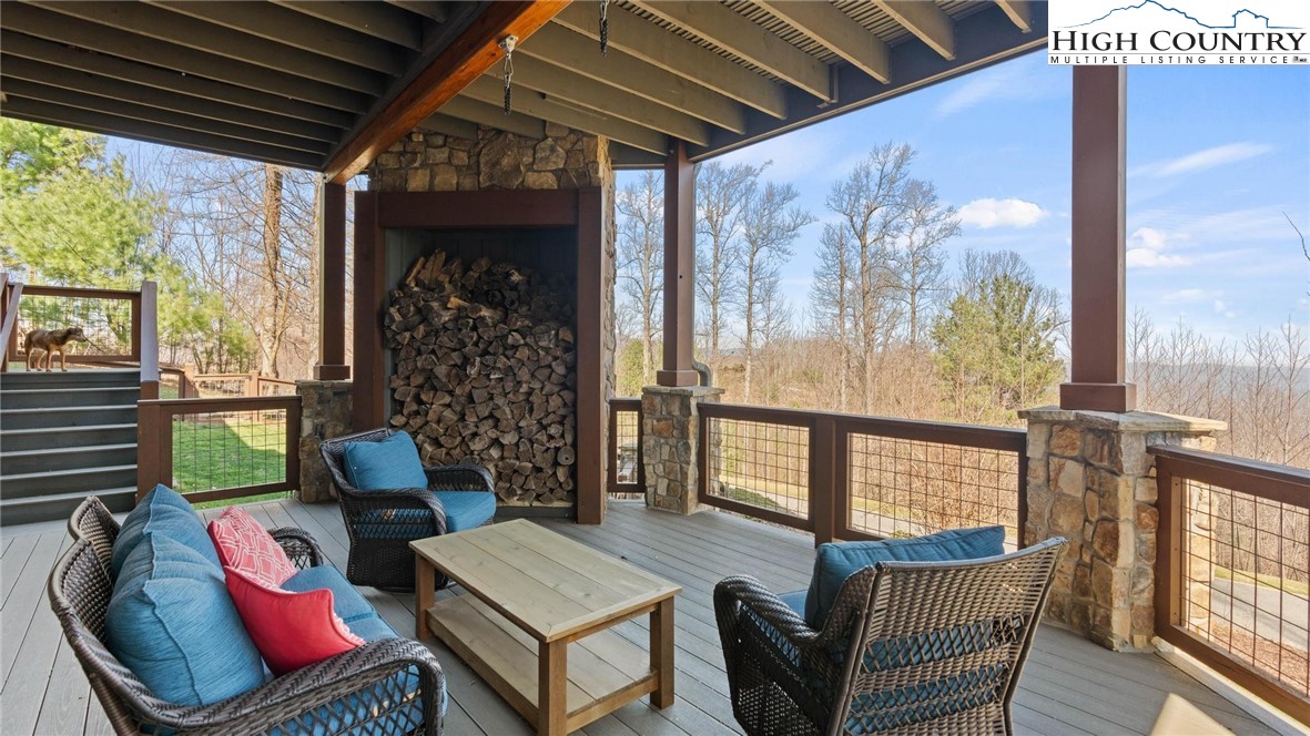 137 Burningbush Trail Boone, NC 28607 - Photo 43 of 50 a living room with furniture and a large window