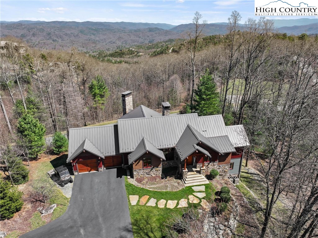 137 Burningbush Trail Boone, NC 28607 - Photo 47 of 50 an aerial view of a house with mountain view