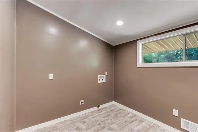 a view of an empty room