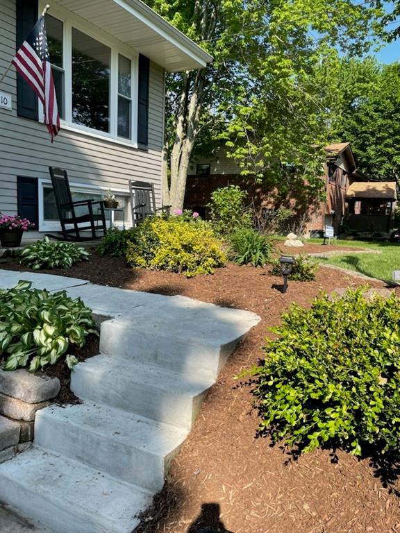 10 Rolling Road Cranberry Township, PA 16066 - Photo 36 of 39 The concrete walkway and stairs is showcased by gorgeous new landscaping.