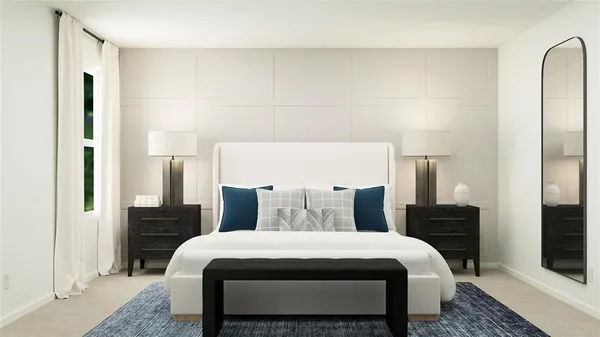 a kitchen with a sink cabinets and wooden floor