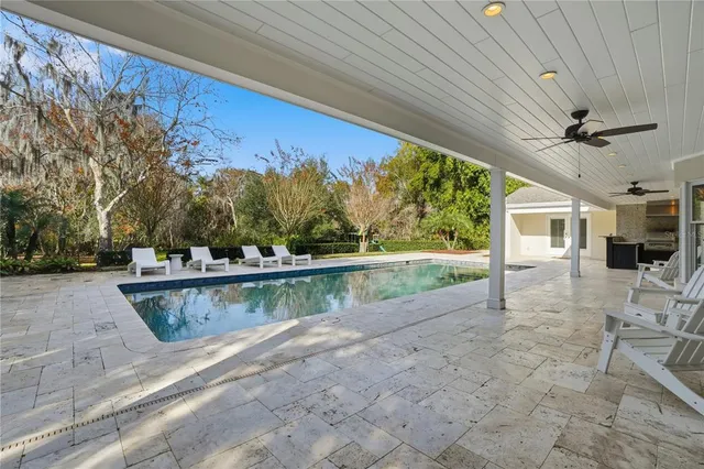 a view of a parking space with a large window
