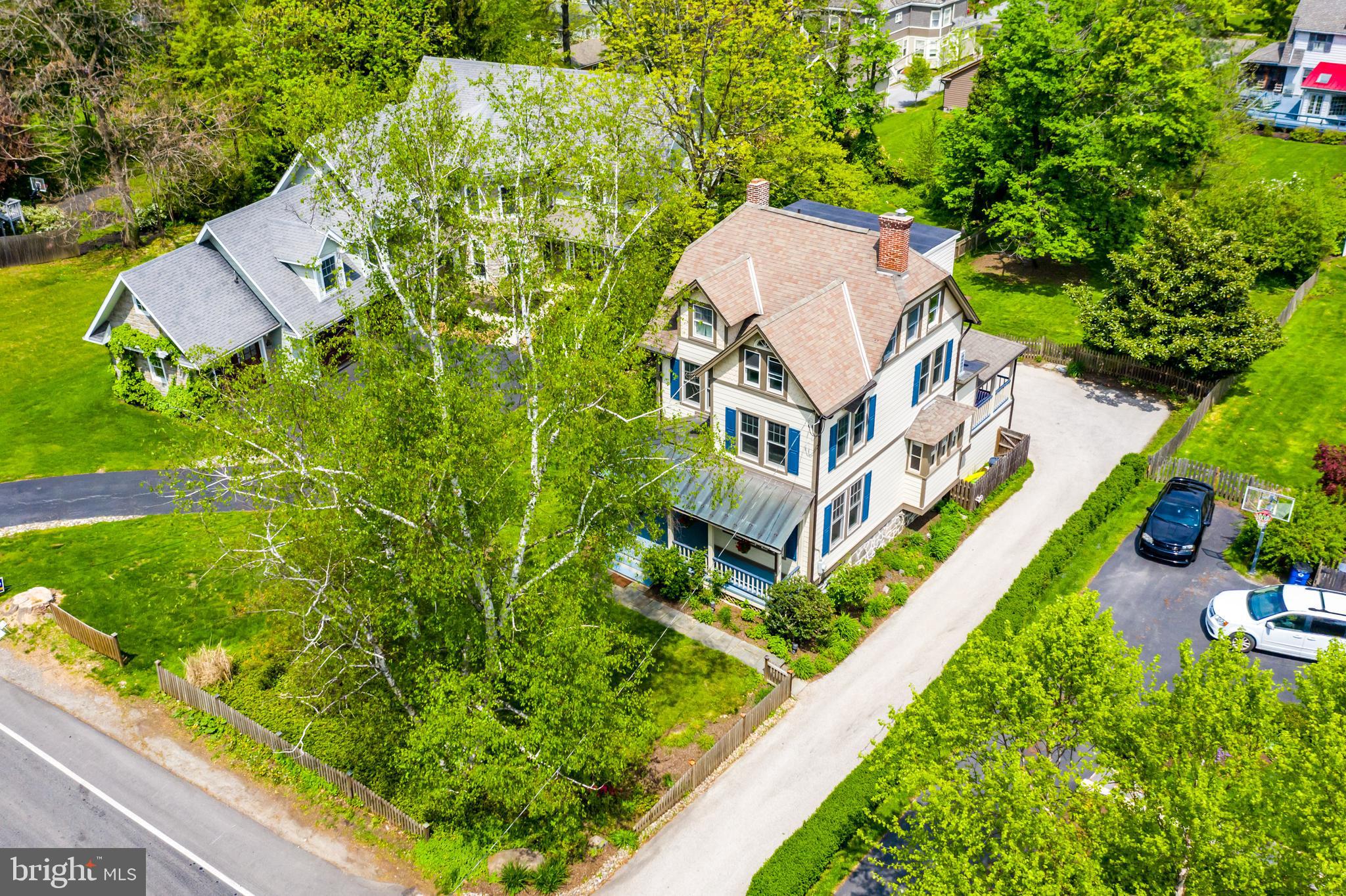 319 Conestoga Road Wayne, PA 19087 - Photo 3 of 37 Aerial view from front side