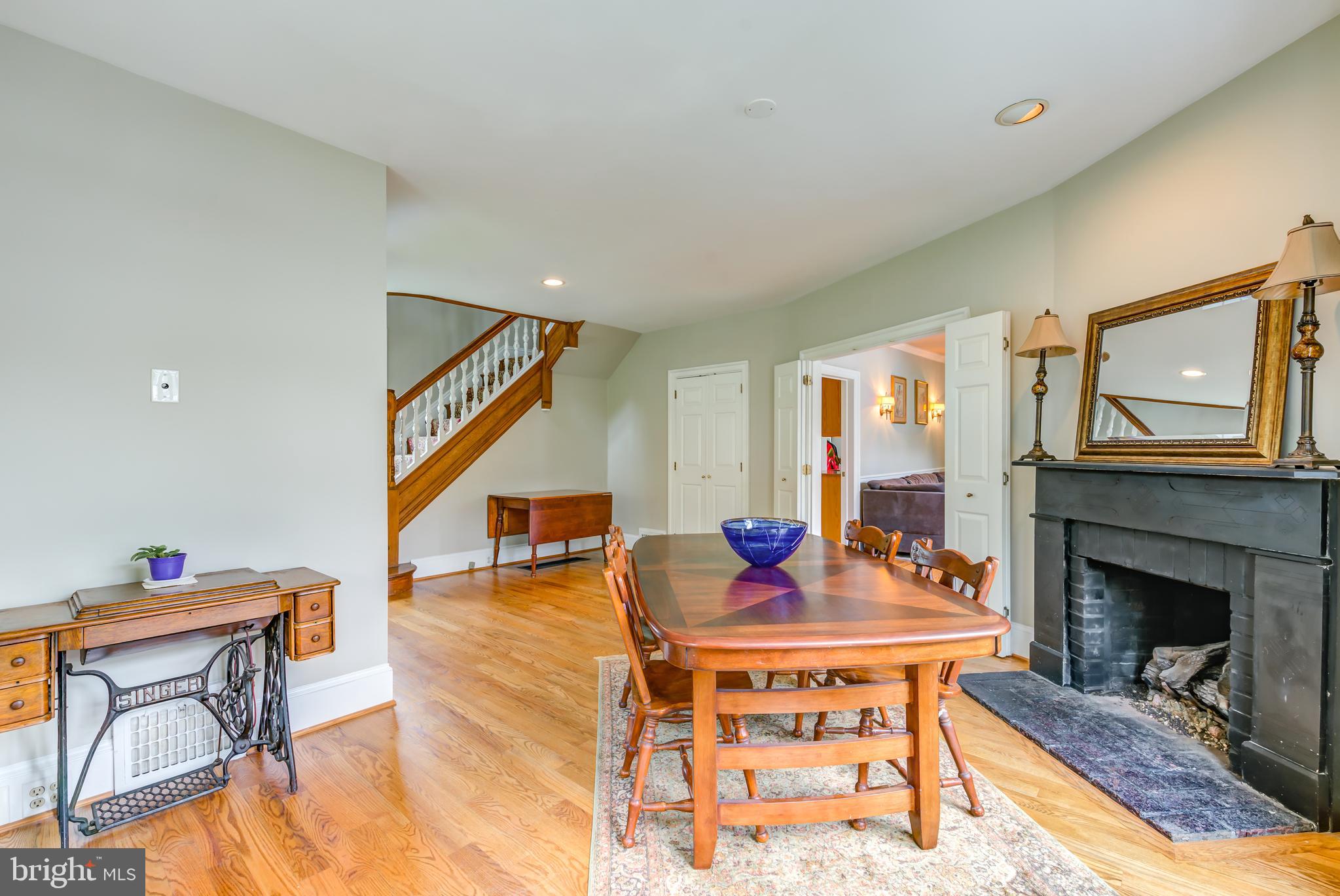 319 Conestoga Road Wayne, PA 19087 - Photo 8 of 37 Dining Room with fireplace