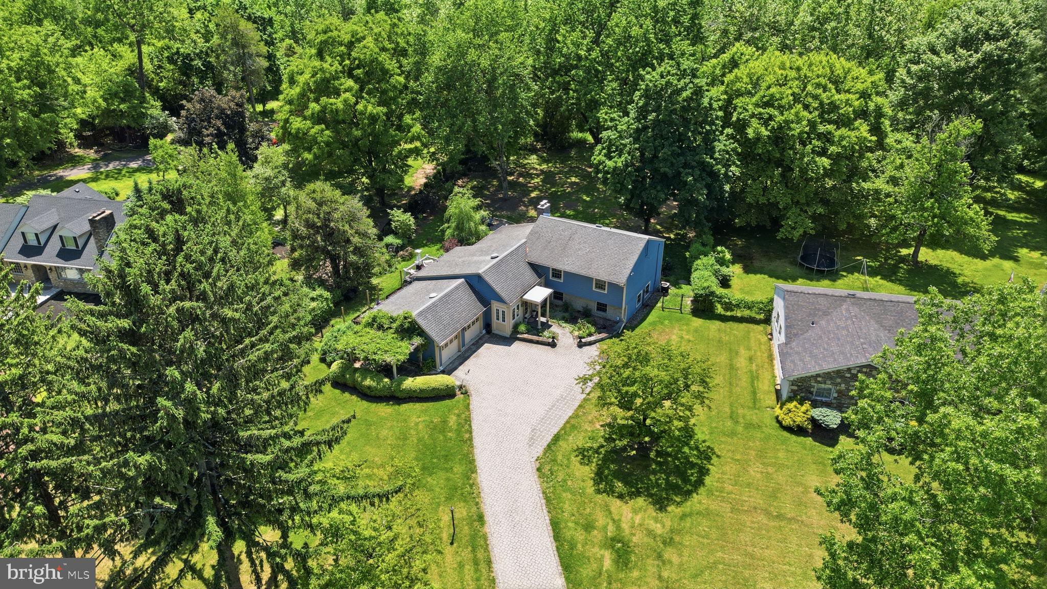 621 River Road Yardley, PA 19067 - Photo 69 of 75 an aerial view of a house with a yard