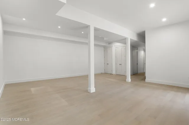 an empty room with an entryway