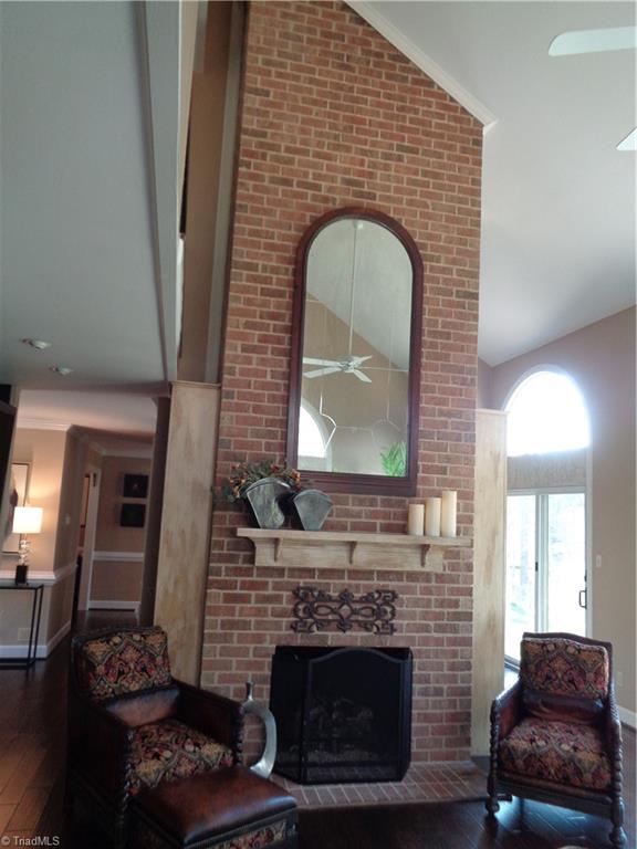3602 Waldenbrook Road Greensboro, NC 27407 - Photo 13 of 21 Living Room 2 Story Fireplace