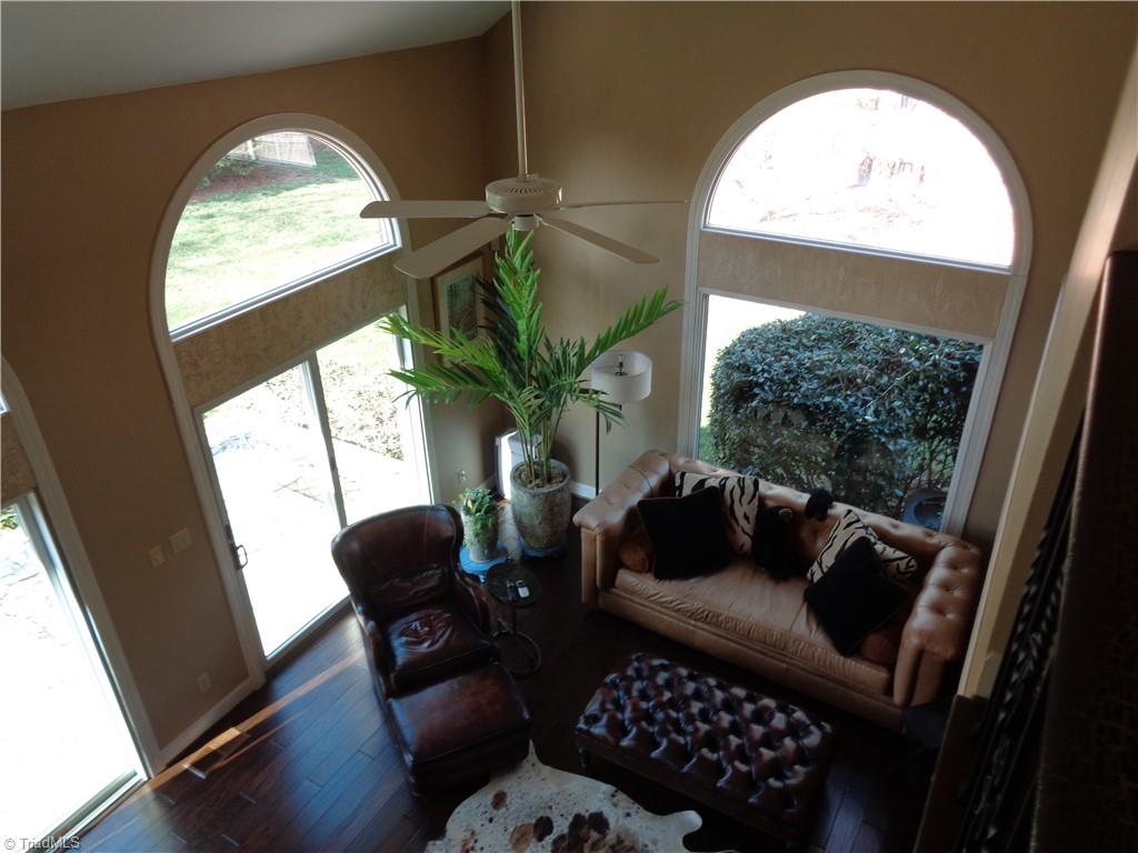 3602 Waldenbrook Road Greensboro, NC 27407 - Photo 21 of 21 Upstairs Hallway To Living Room Below