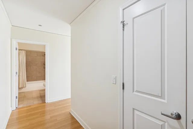 a very nice looking rest room with a large window