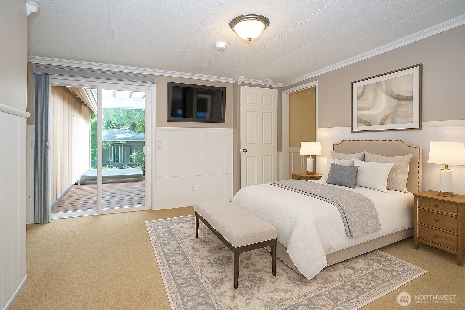 33507 43rd Avenue Southwest Federal Way, WA 98023 - Photo 26 of 40 a spacious bedroom with a large bed and a window