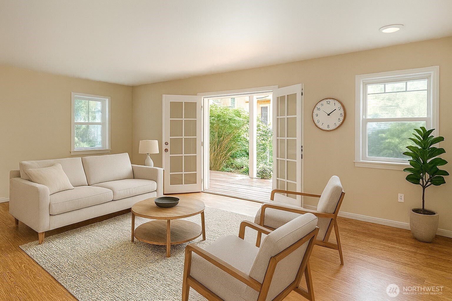 33507 43rd Avenue Southwest Federal Way, WA 98023 - Photo 35 of 40 a living room with furniture a table and a potted plant