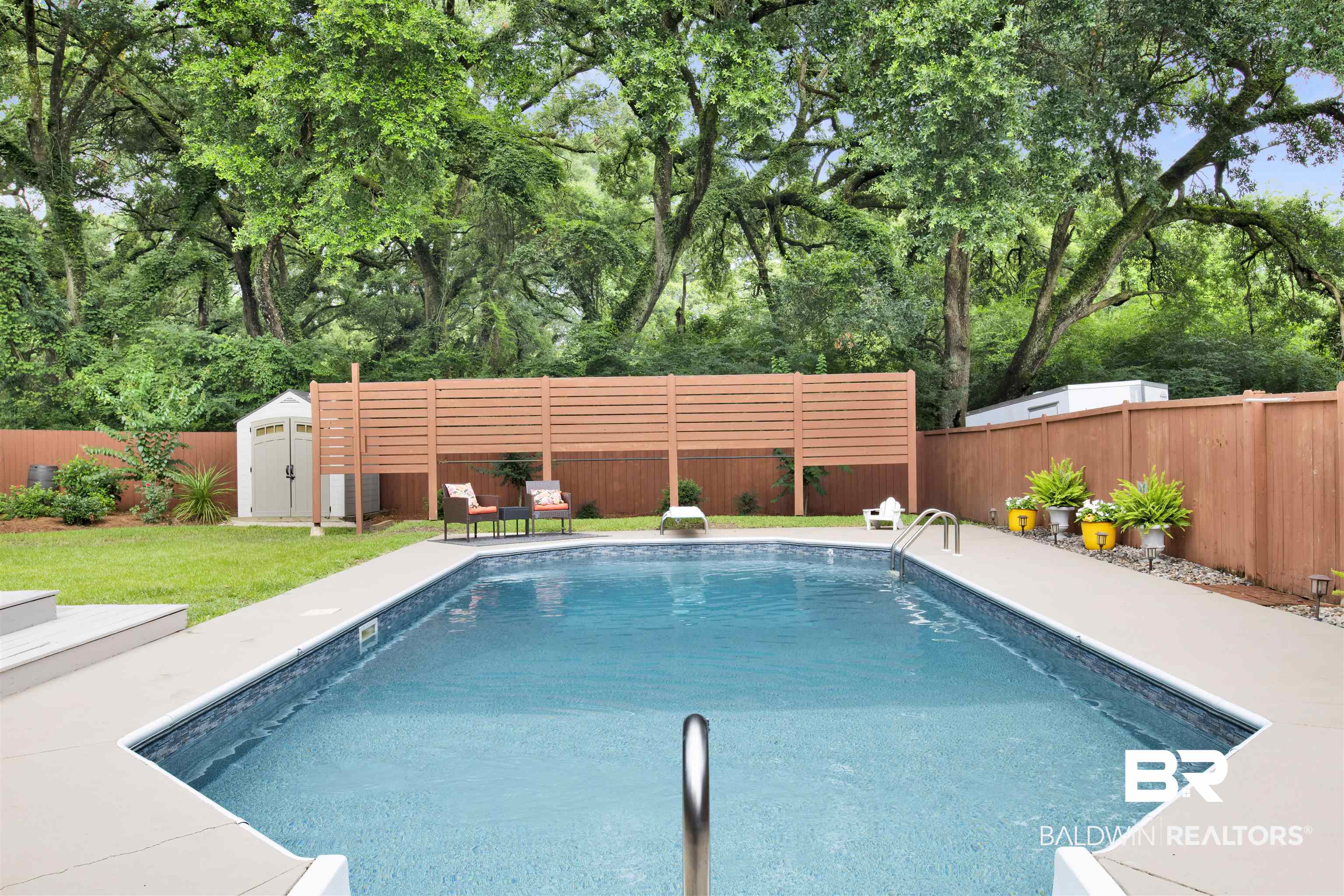 4340 Hamilton Oaks Lane Mobile, AL 36695 - Photo 40 of 51 View of swimming pool featuring a storage unit