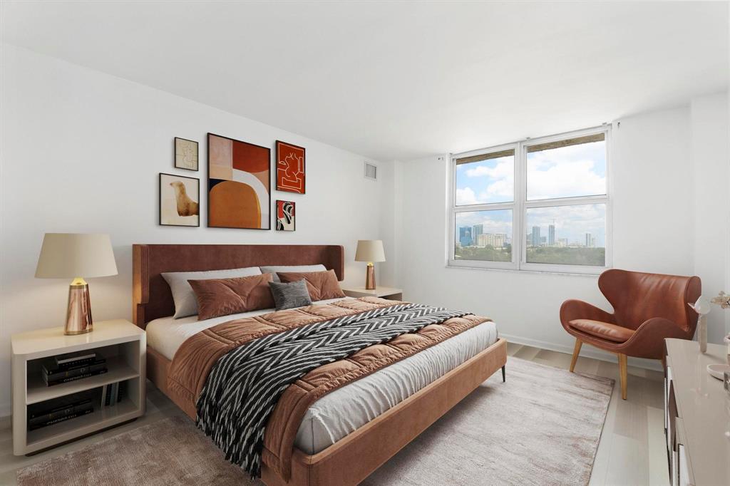 1625 Southeast 10th Avenue, Unit 508 Fort Lauderdale, FL 33316 - Photo 6 of 22 a bedroom with bed and a window