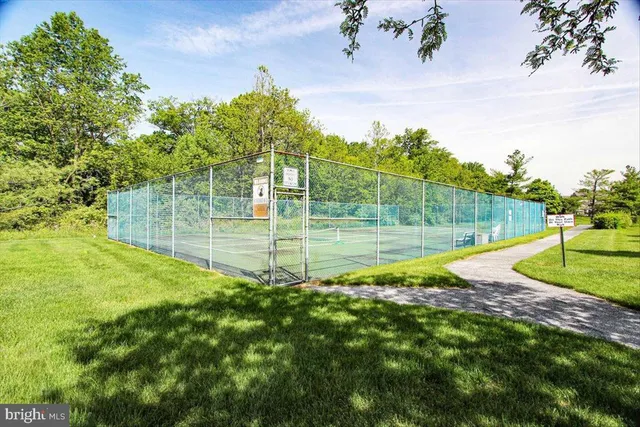 a view of a grassy area with an trees