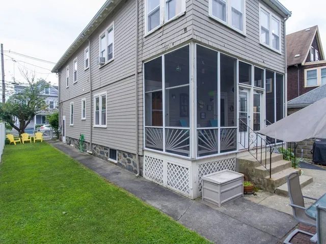 a house view with a garden space