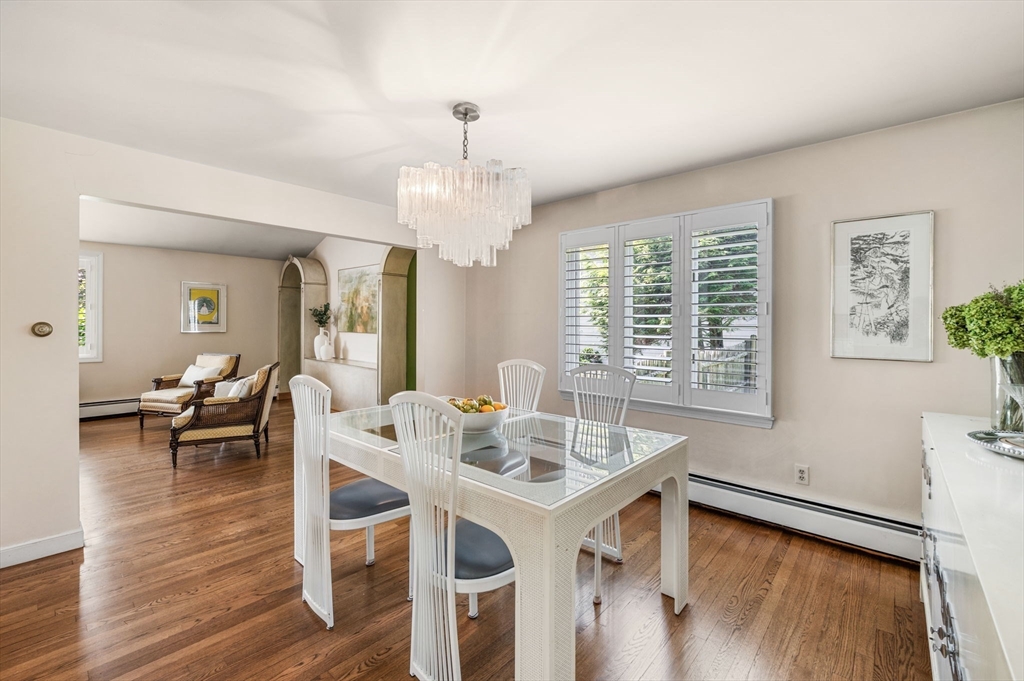 24 Gerald Road Marblehead, MA 01945 - Photo 9 of 37 a view of a dining room with furniture window and wooden floor
