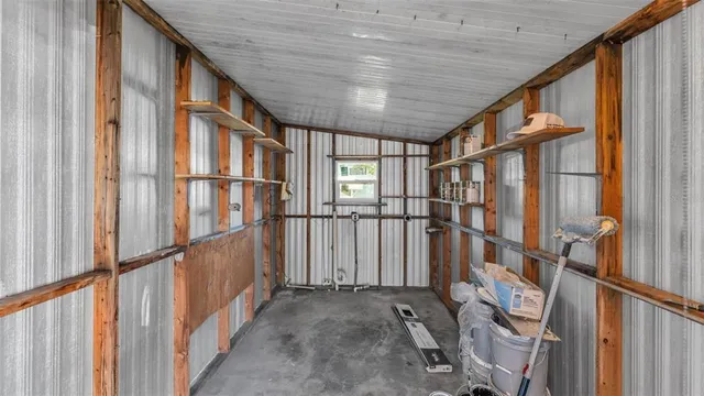 a view of balcony with a potted plant