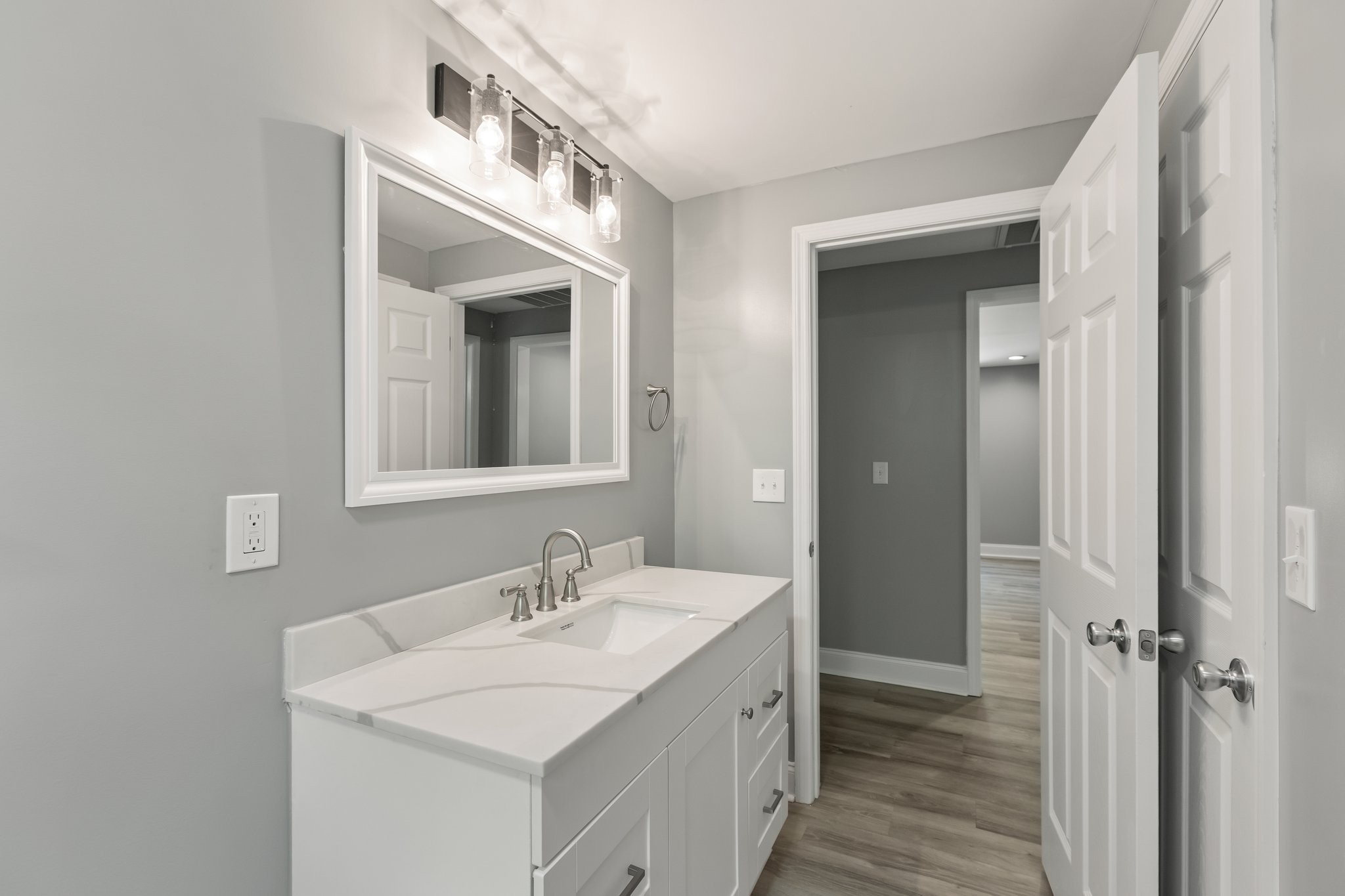 1591 Marsh Creek Road Linden, TN 37096 - Photo 20 of 30 a bathroom with a sink and a mirror