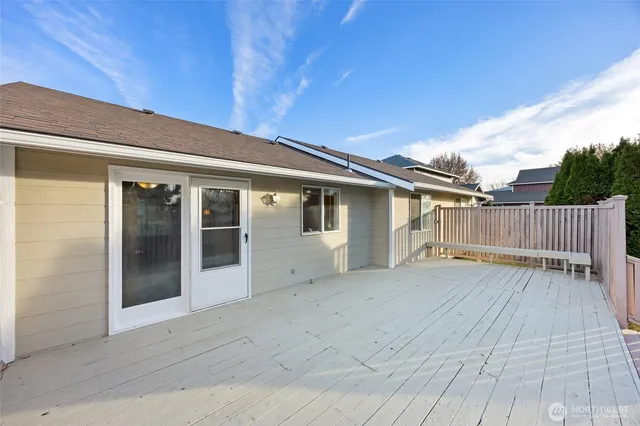 front view of a house with glass door