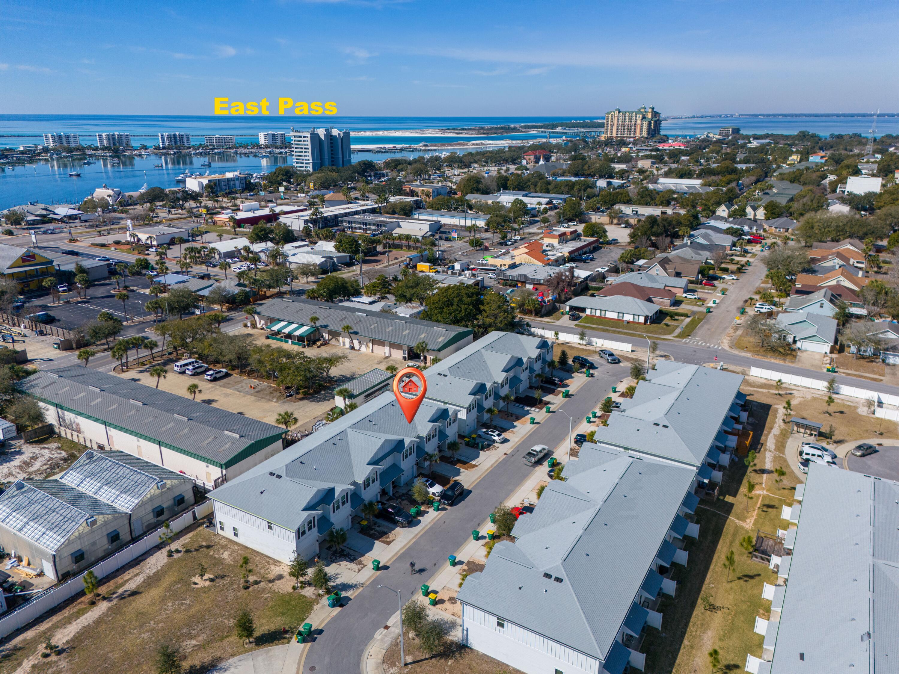an aerial view of a city with lots of residential buildings
