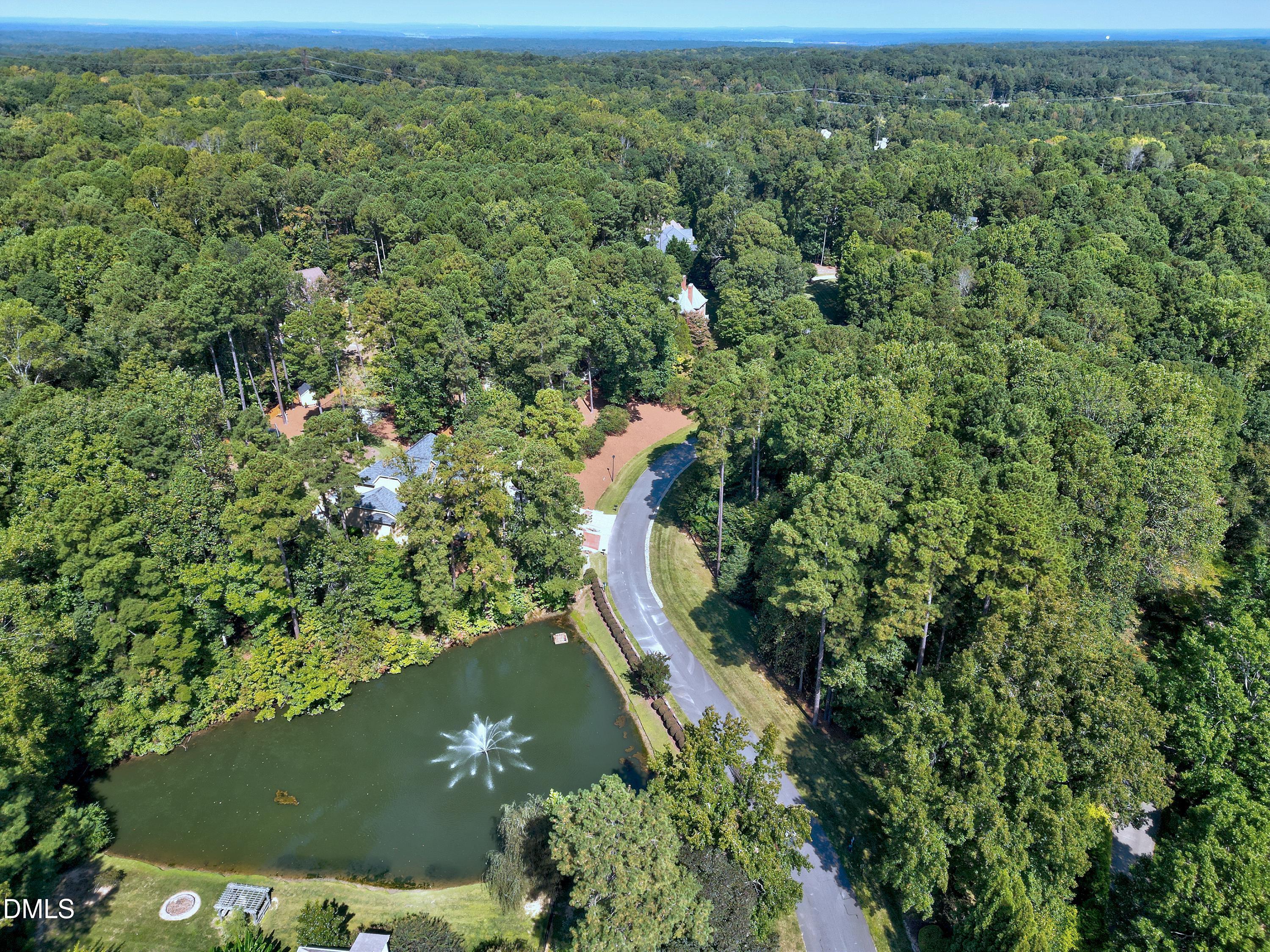 6825 Mactavish Way Raleigh, NC 27613 - Photo 80 of 100 a view of a lake with a yard