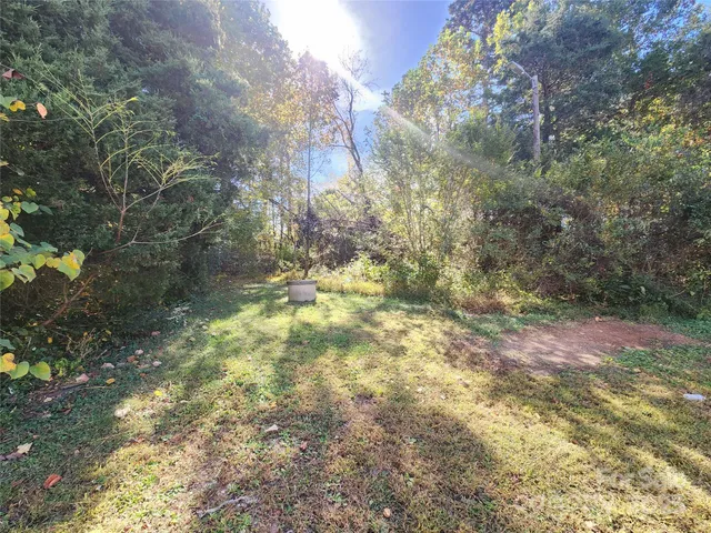 a backyard of a house