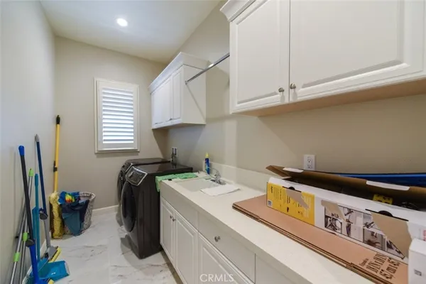 a room with storage and utility