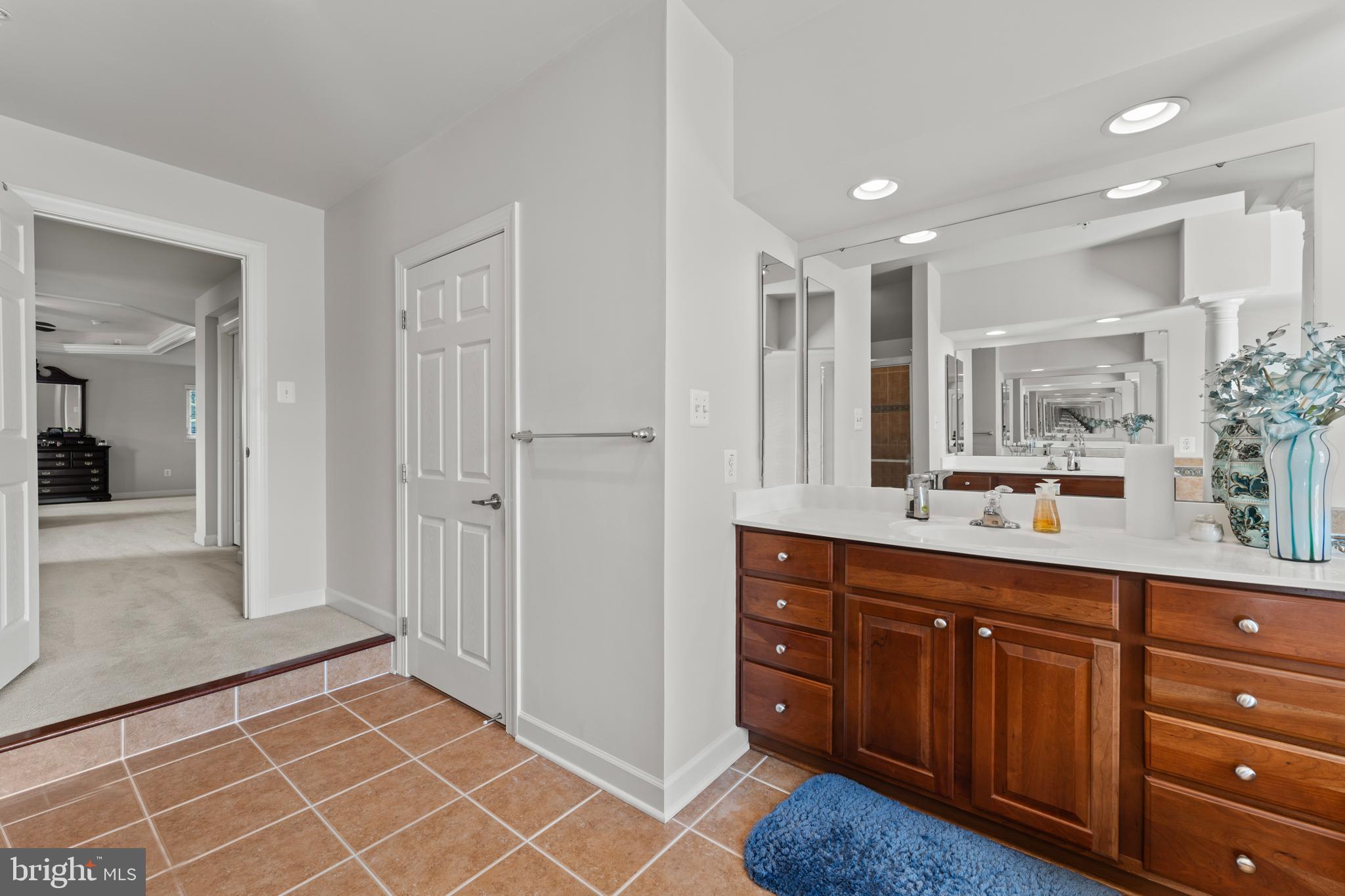 10916 Sir Paul Place Clinton, MD 20735 - Photo 42 of 66 a bathroom with a sink a mirror and a shower