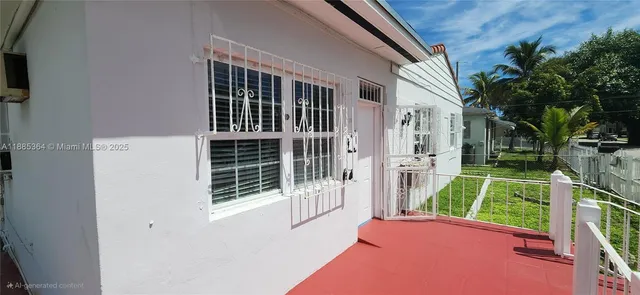 a view of front door of house