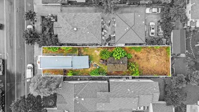 an aerial view of multiple house