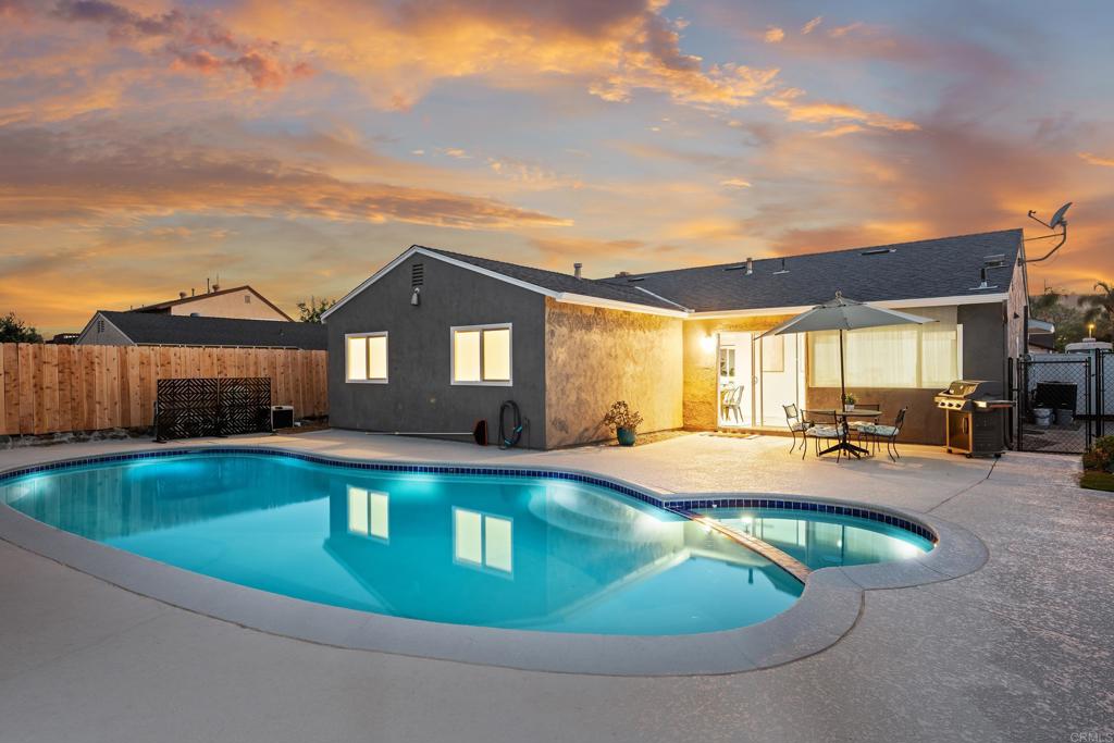 10021 Allenwood Way Santee, CA 92071 - Photo 20 of 28 a view of a house with swimming pool and sitting area