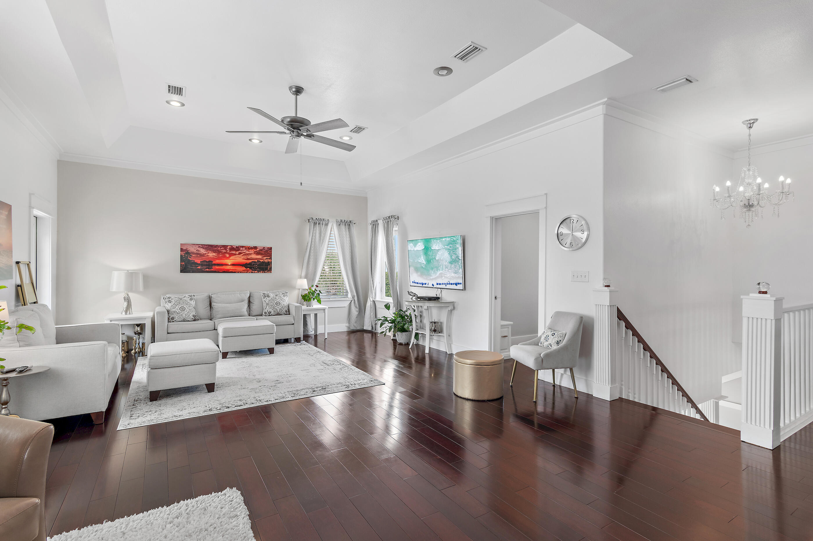 96 Hilltop Drive Santa Rosa Beach, FL 32459 - Photo 16 of 50 a living room with fireplace furniture and a wooden floor