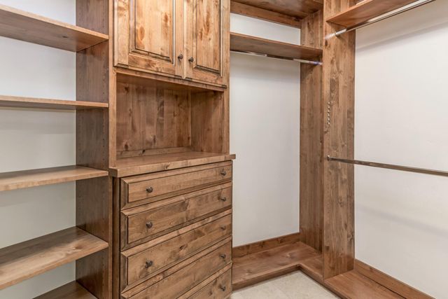 a view of walk in closet