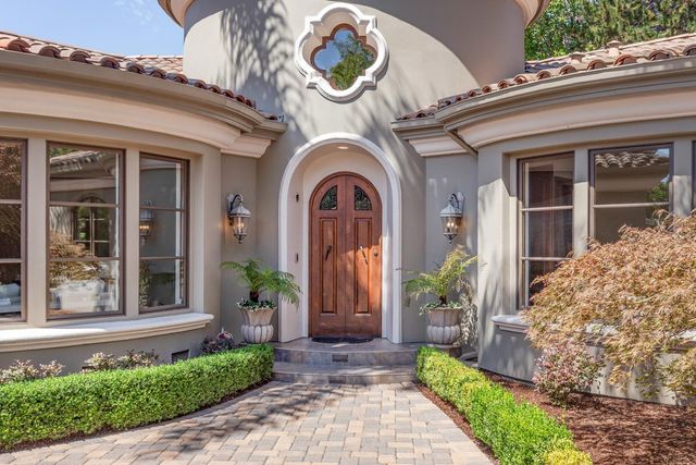 a front view of a house