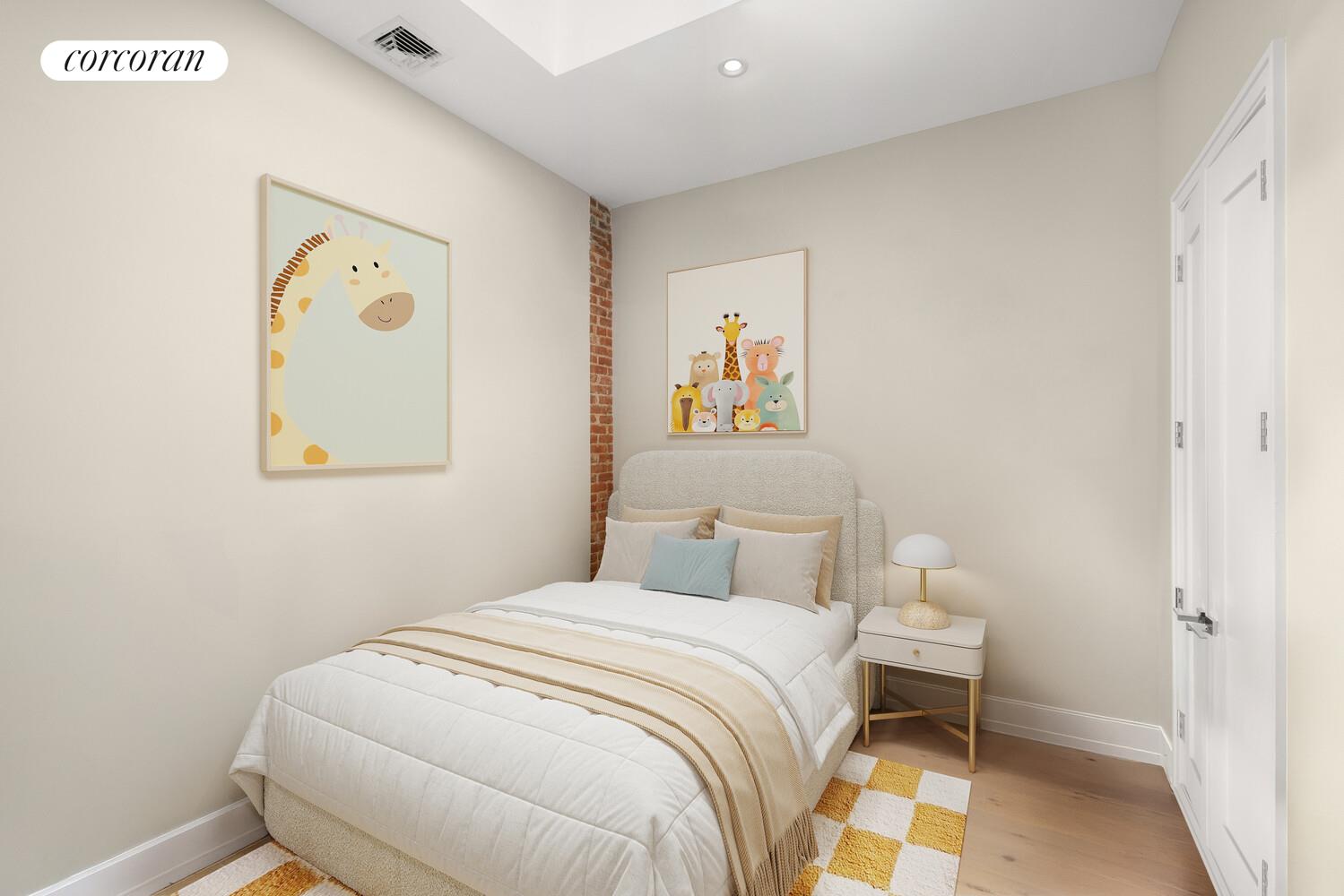 139 Rochester Avenue Brooklyn, NY 11213 - Photo 7 of 17 a bedroom with a bed and painting on the wall