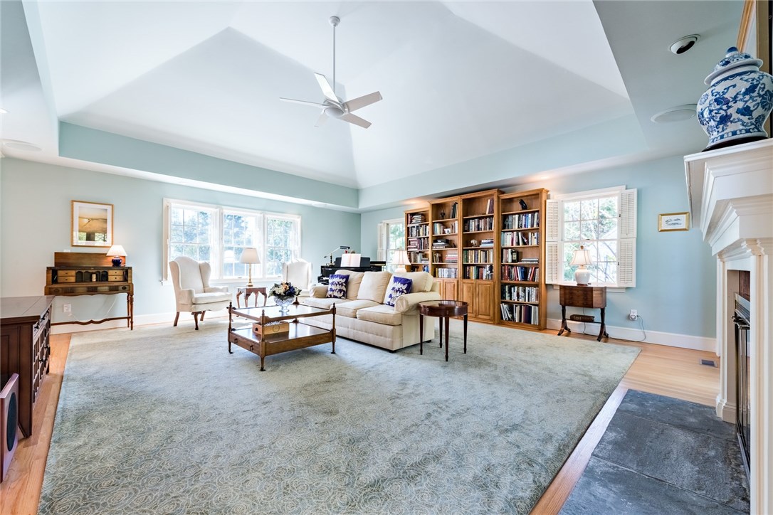 6 Ocean Rise Drive Westerly, RI 02891 - Photo 15 of 40 Spacious living room with vaulted ceiling flows nicely to kitchen.