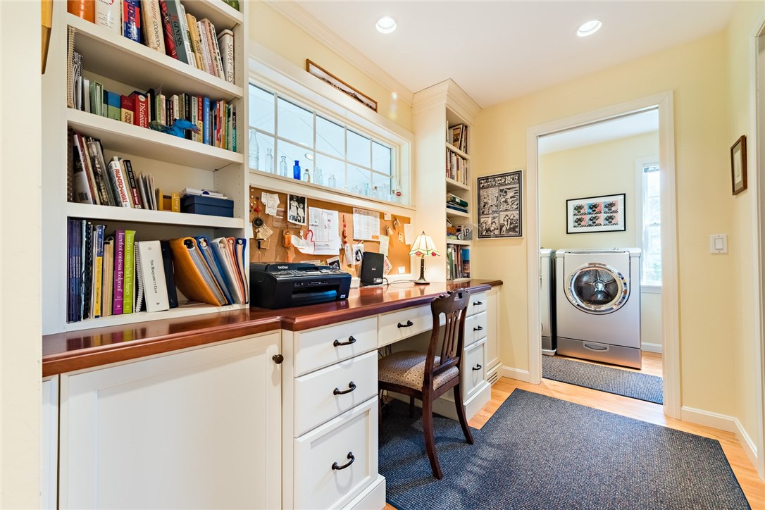 6 Ocean Rise Drive Westerly, RI 02891 - Photo 19 of 40 Office with built in cabinetry between kitchen and laundry room.
